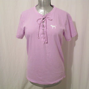 VS PINK  Front Tie Tee S